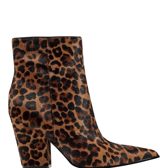 Marc Fisher Animal Print Booties with Chunky Heel. Marked down $75🔥 - Picture 2 of 5